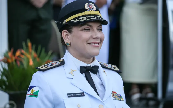 Coronel Valdeane toma posse e entra para história como 1ª mulher a comandar a PM de Roraima