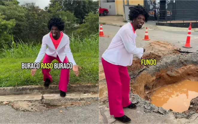 Ministério Público dá 30 dias para 'prefeito tiktoker' explicar uso de maquinário e funcionários públicos em obra de ‘buraco fake’