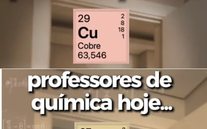 'Cu' deixa de ser o 'agente do caos' nas aulas de tabela periódica e é substituído pelo 'Ho', de número atômico 'six seven'