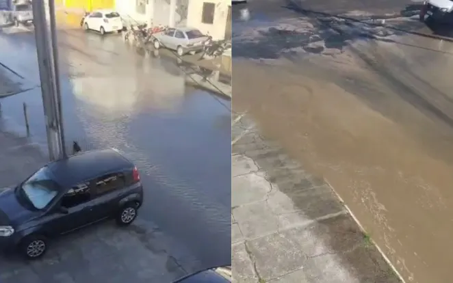 Vazamento de água causa desabastecimento no Siqueira Campos em Aracaju