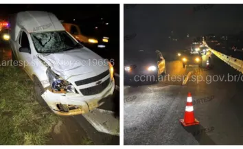 Homem morre atropelado por carro na Rodovia Washington Luís no interior de SP