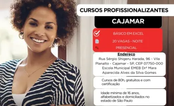 Qualifica SP – Novo Emprego oferece curso profissionalizante gratuito em Cajamar