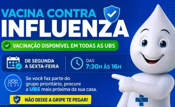 Vacinação contra a gripe segue disponível nas Unidades Básicas de Saúde para grupos prioritários