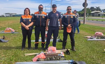 Defesa Civil recebe kit estiagem e participa de capacitação da Operação SP Sem Fogo