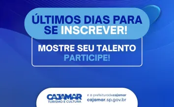 Selo Cajamar Criativa: Últimos dias para realizar as inscrições e enviar a documentação