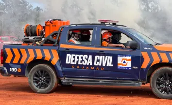 Defesa Civil de Cajamar participa de treinamento e simulado de incêndio em vegetação em Franco da Rocha