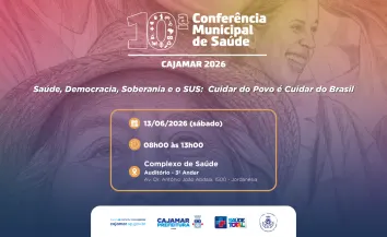 Cajamar realizará a 10ª Conferência Municipal de Saúde no dia 13 de junho